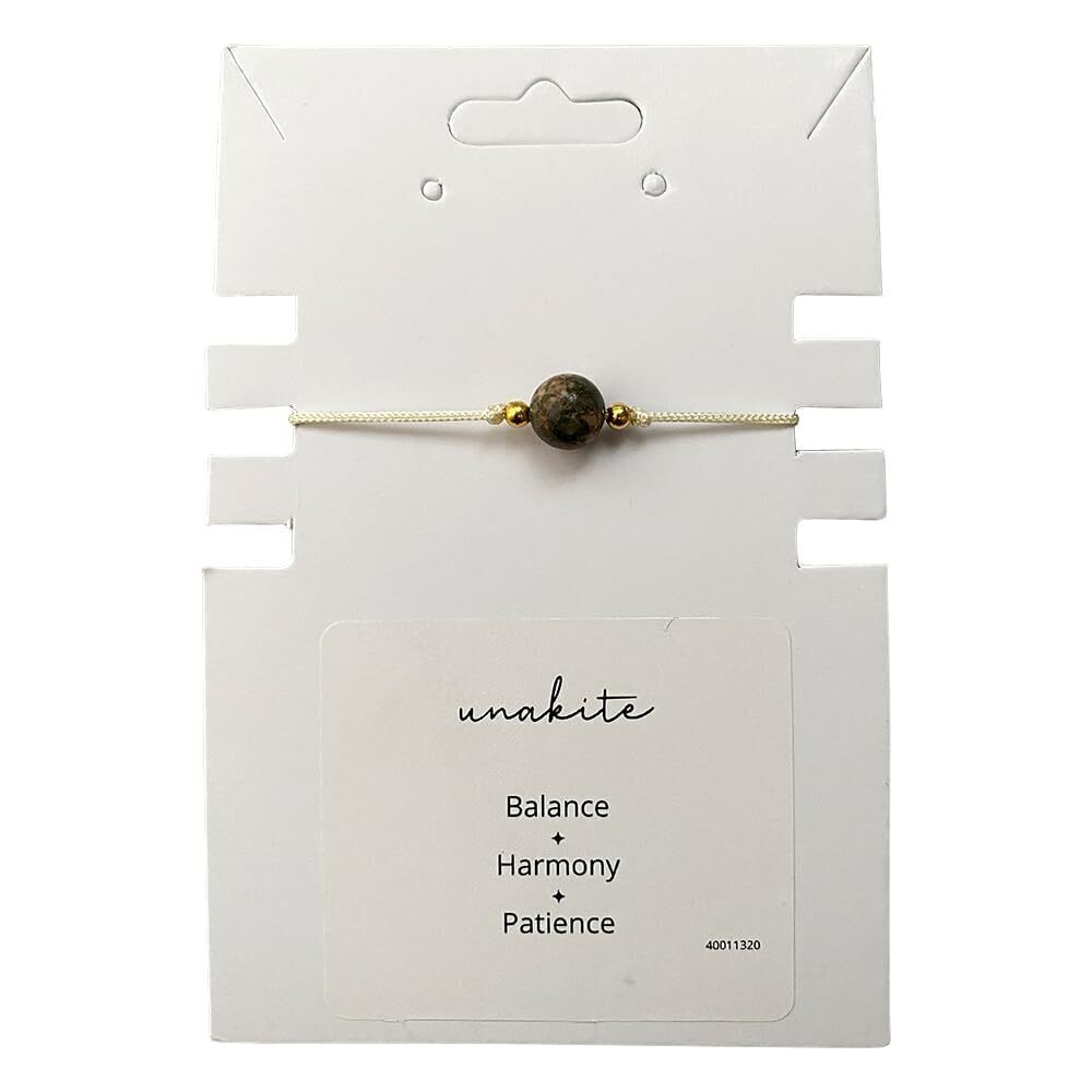 4234 Single Bead Wristlet Unakite
